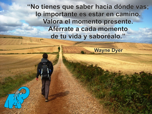 Una enseñanza del Dr. Wayne Dyer en la frase del día del Elefante Azul de Avilés